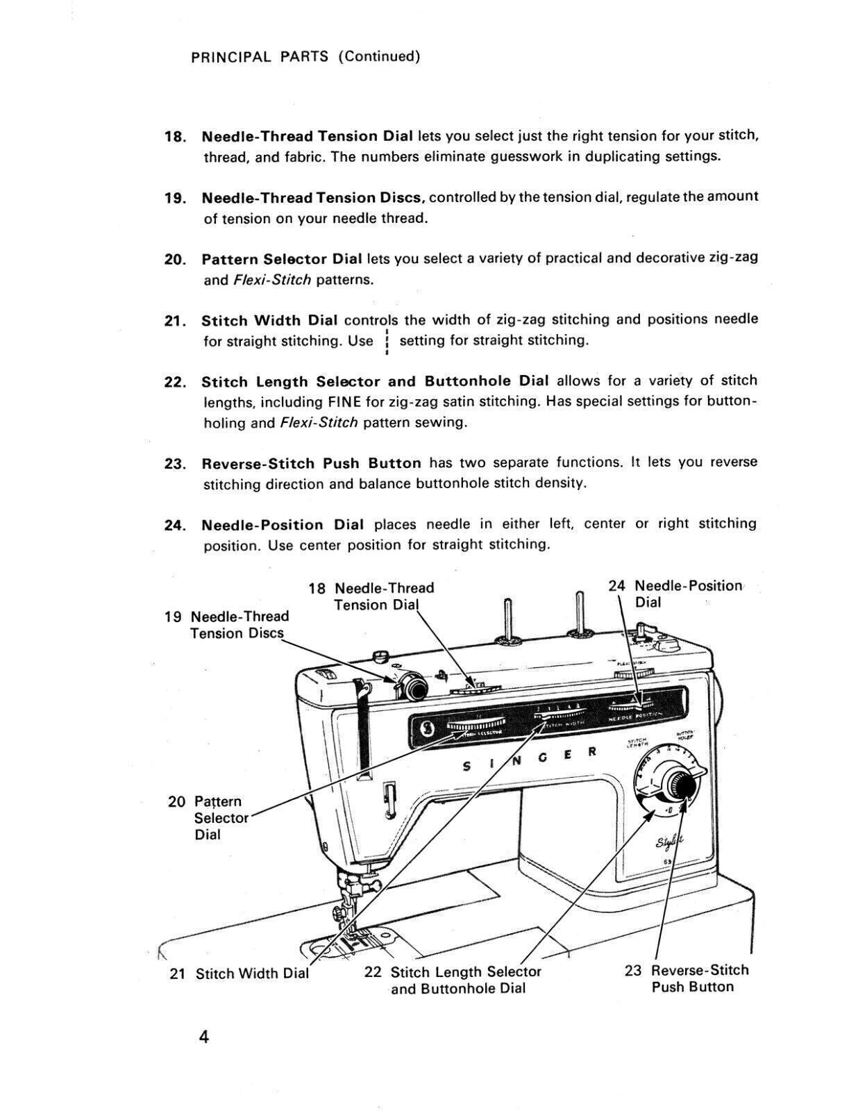 SINGER Stylist 534 ZIG-ZAG Sewing Machine User Manual Instruction Book