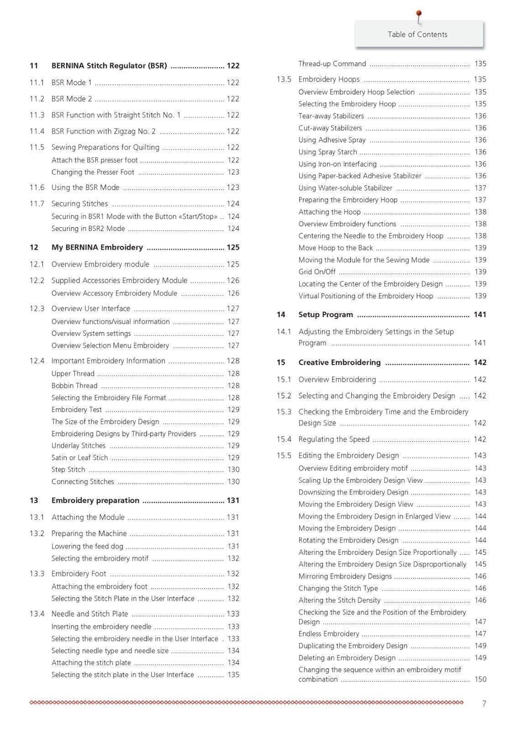 BERNINA 790 PLUS Sewing Machine User Manual Operation Guide