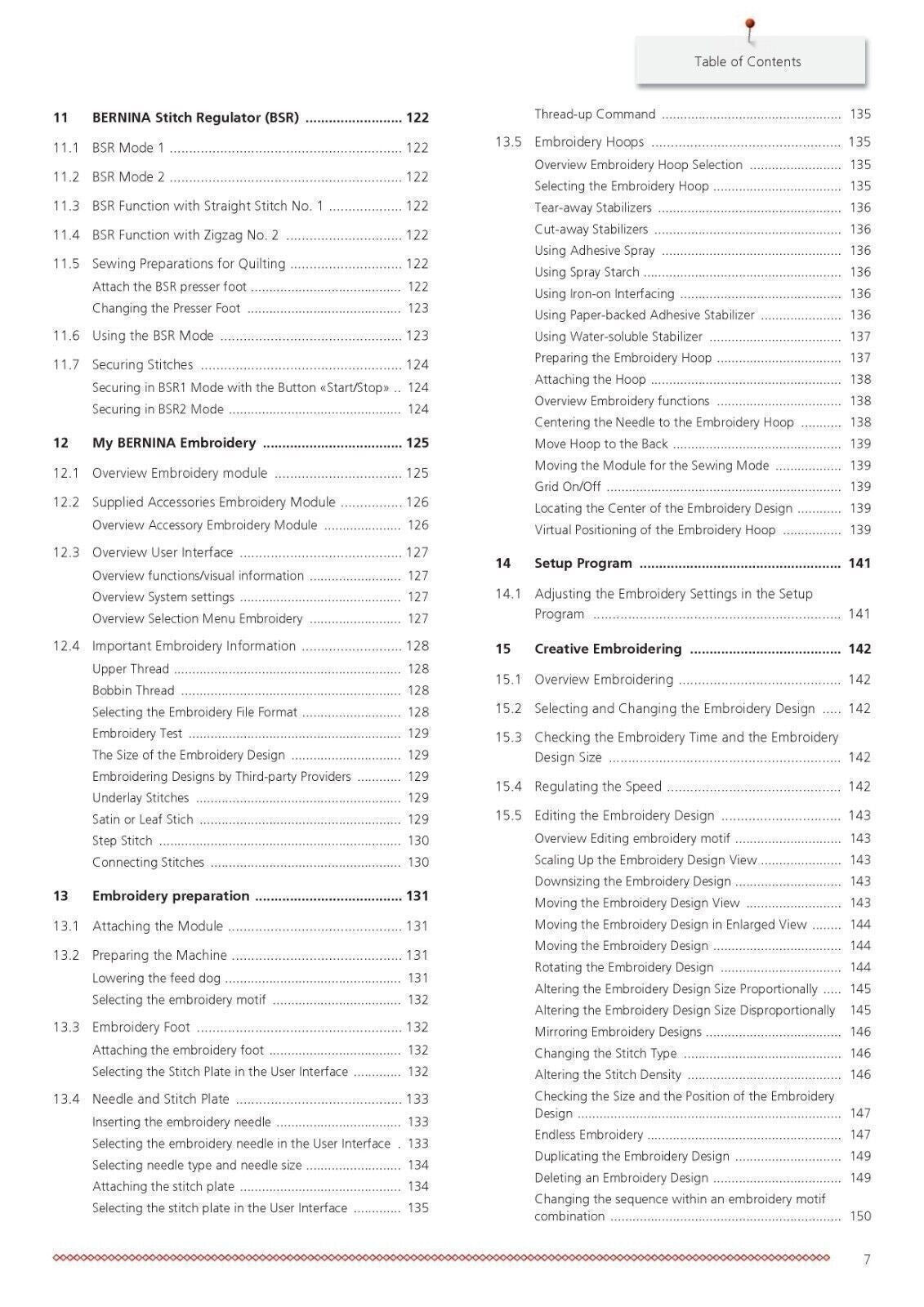 BERNINA 790 PLUS Sewing Machine User Manual Operation Guide