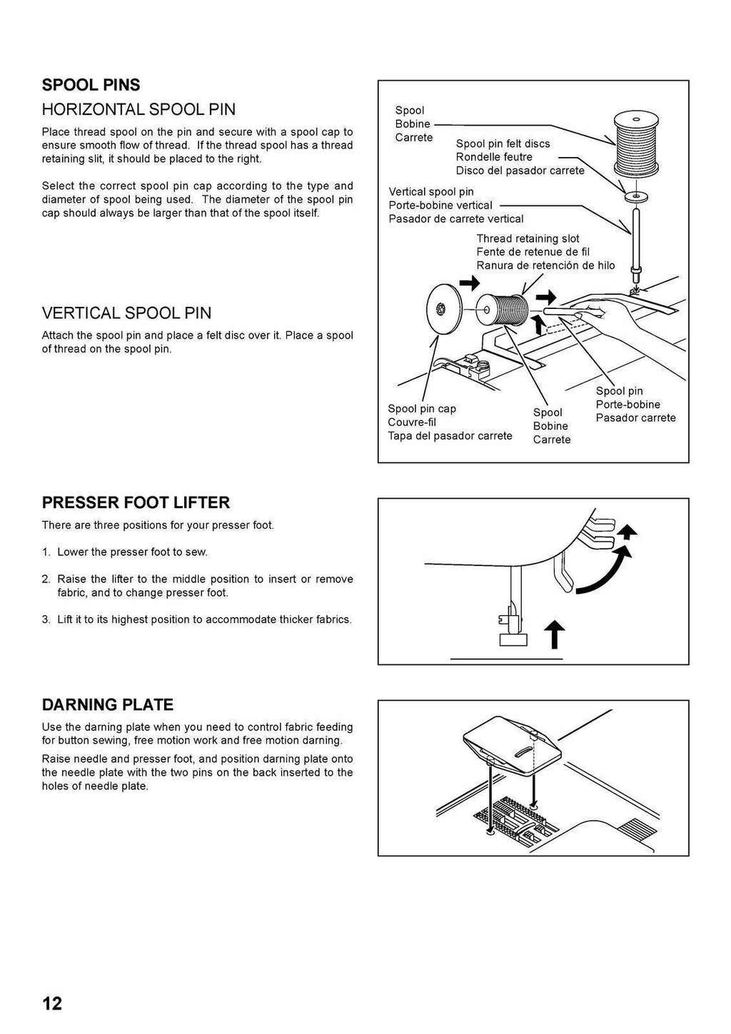 SINGER 7258 Sewing Machine User Manual Operation Guide -TOUGH WIRE BINDING