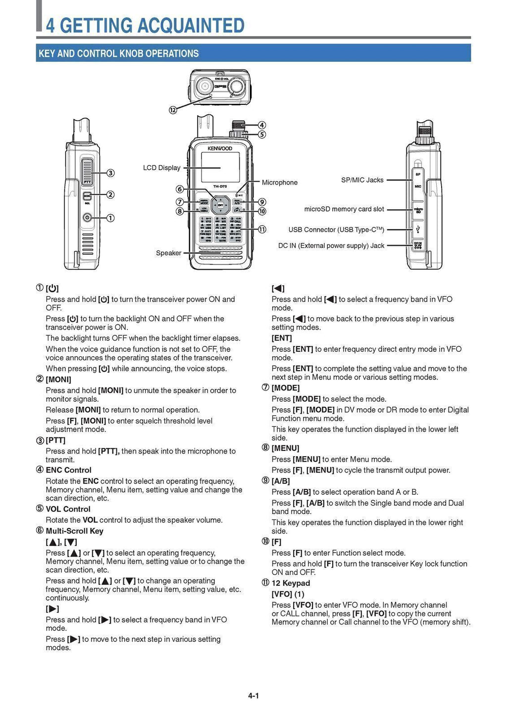 KENWOOD TH-D75A TH-D75E User Manual Operation Guide - Color - TOUGH WIRE BINDING