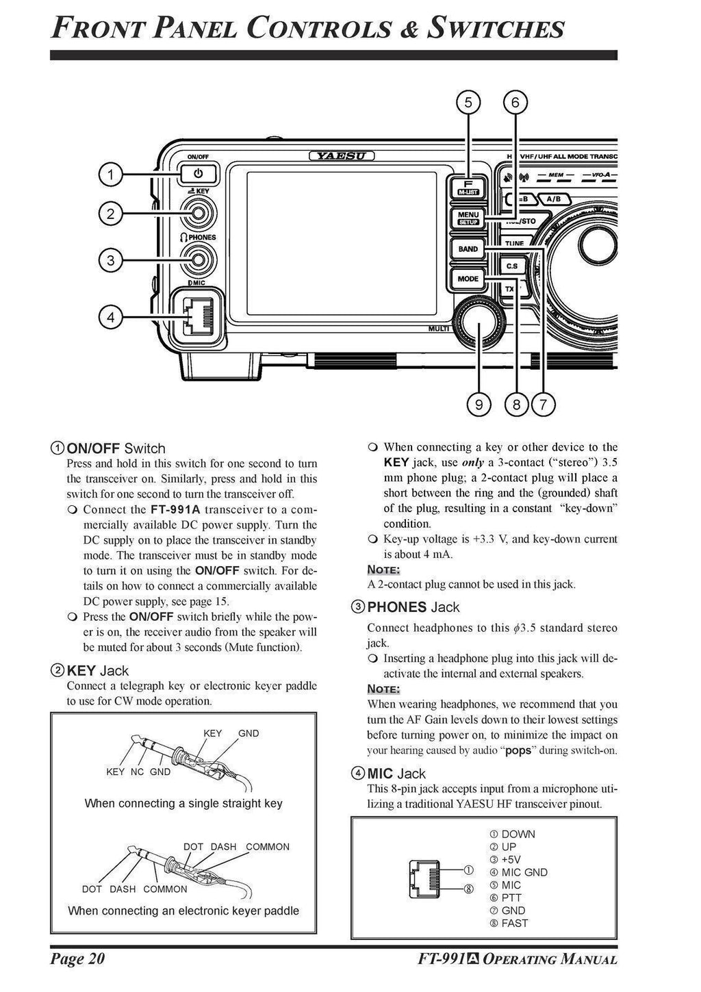 YAESU FT-991A Transceiver Instruction Manual Operating Guide TOUGH WIRE BINDING