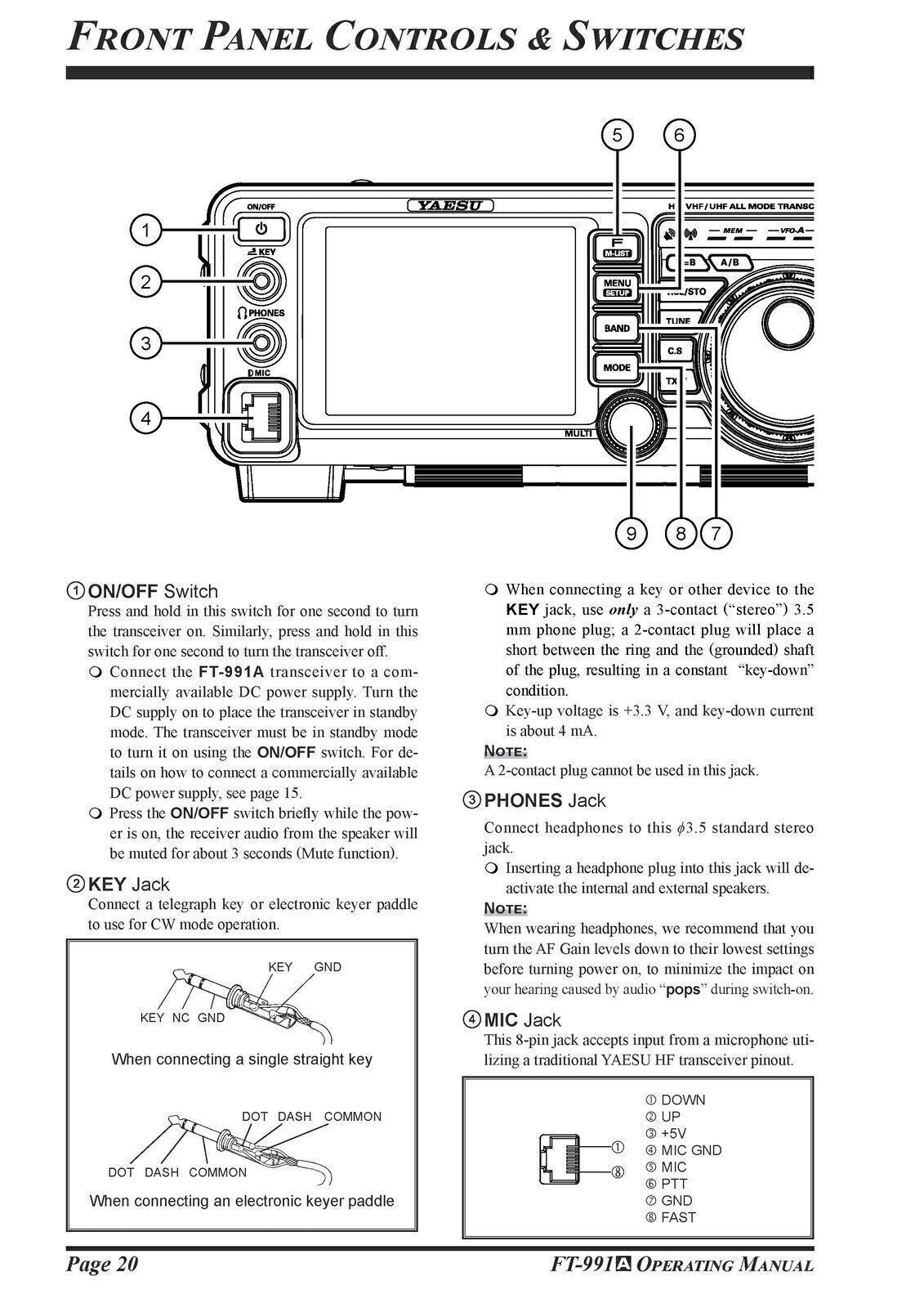 YAESU FT-991A Transceiver Instruction Manual Operating Guide TOUGH WIRE BINDING