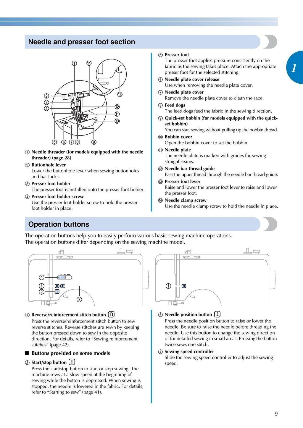 Brother SQ9185 Sewing Machine User Instruction Manual TOUGH WIRE BINDING, COVERS