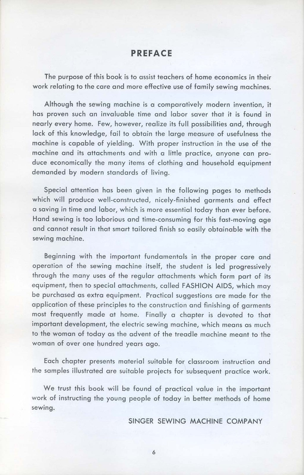 SINGER Teacher's Textbook of Machine Sewing Manual - WIRE BOUND - TOUGH COVERS