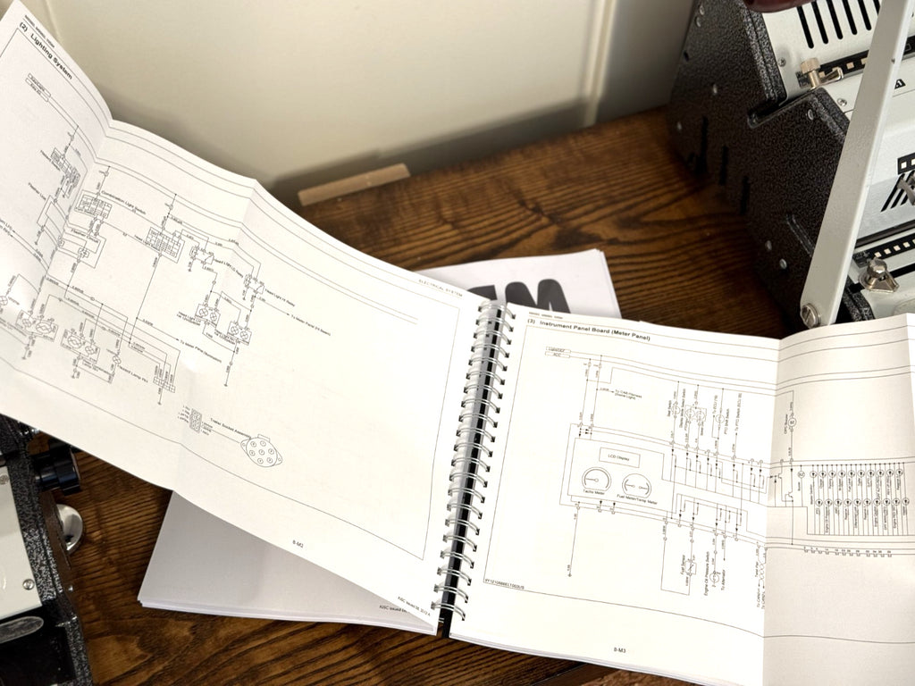 KUBOTA M8560 M9960 WORKSHOP MANUAL (718 PGS IN 2 VOLUMES) WIRE BOUND XL FOLDOUTS