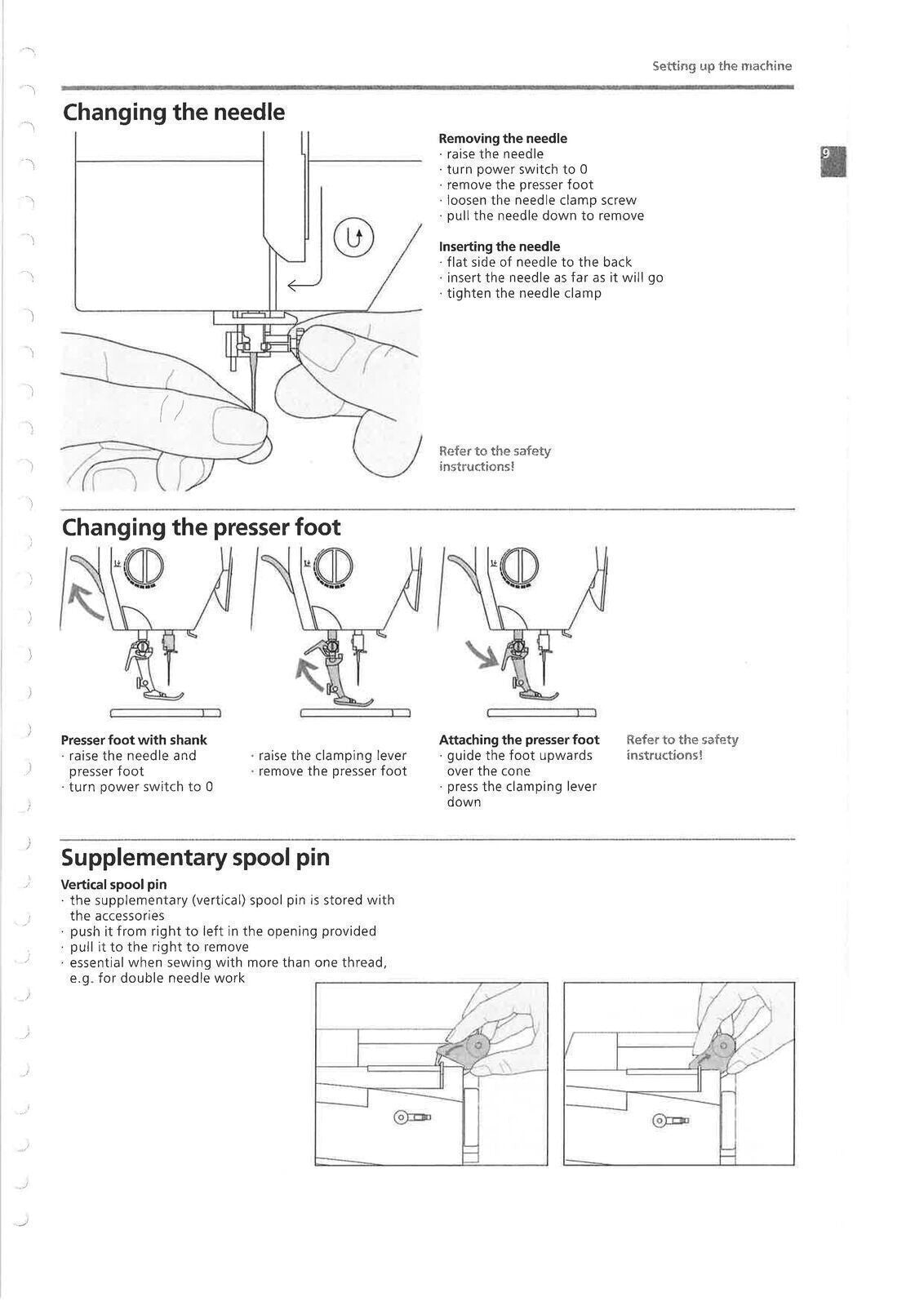 BERNINA Virtuosa 150 160 User Manual Owners Guide - TOUGH WIRE BINDING