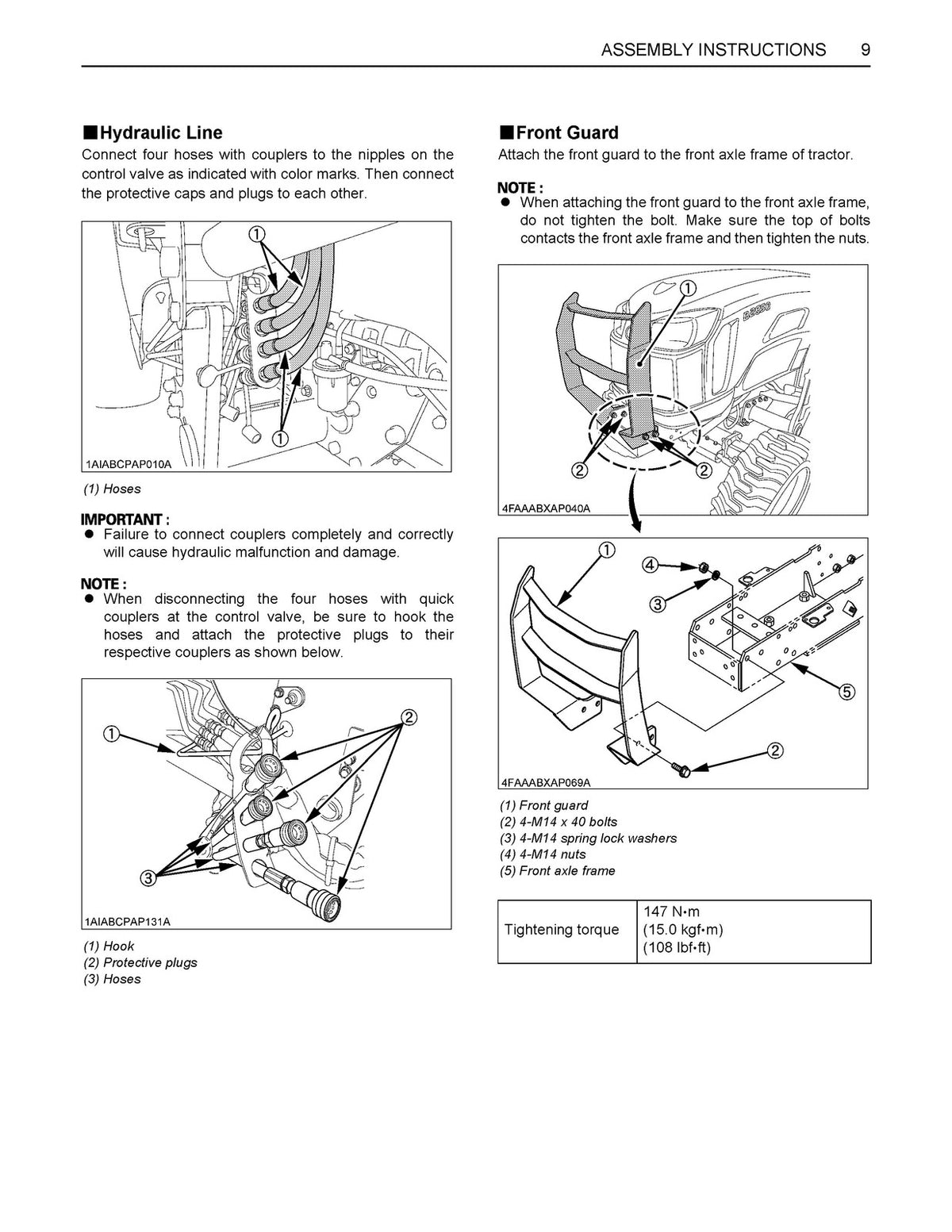 KUBOTA LA534 Loader Kit Assembly Instructions Manual 2012 - WIRE BOUND - COVERS