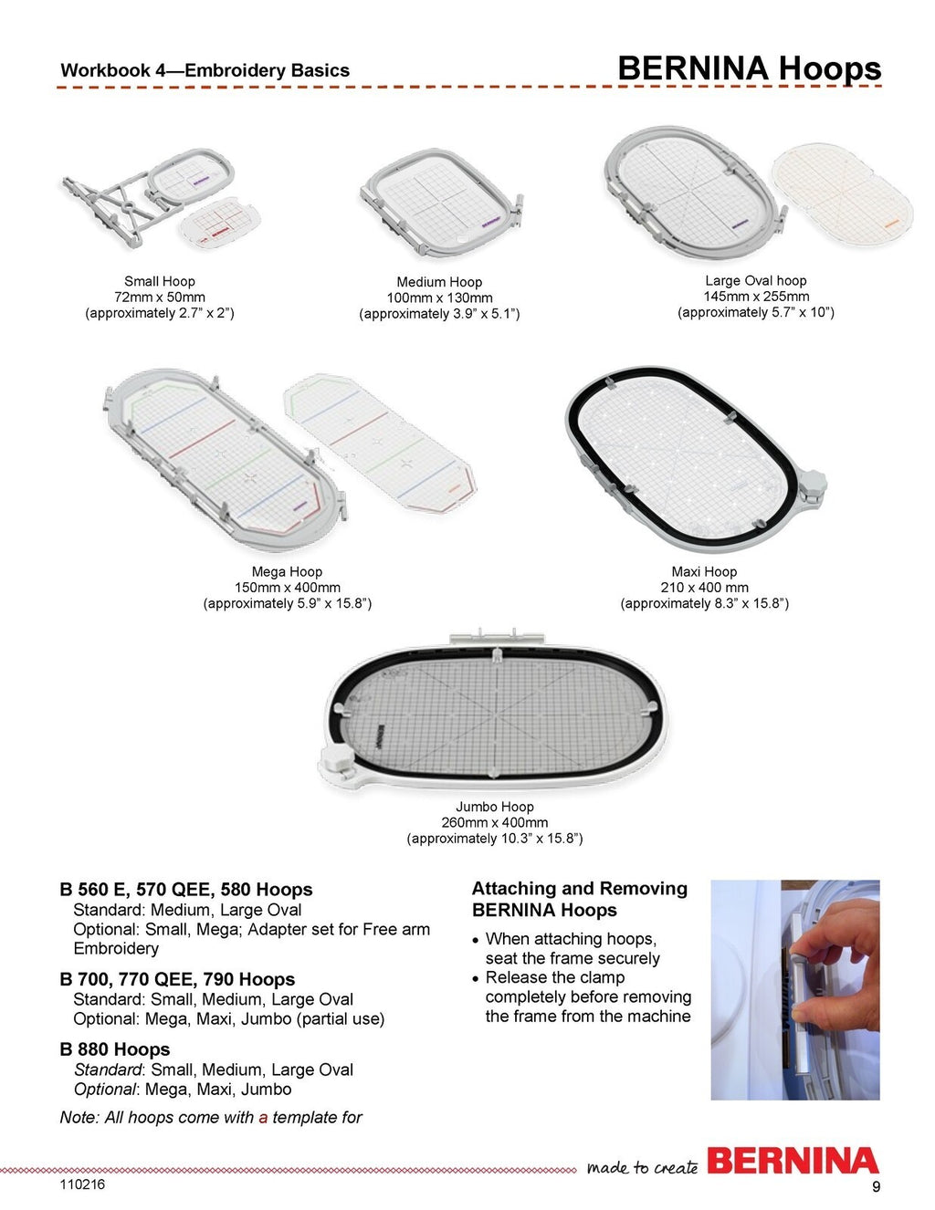 BERNINA Mastery Embroidery Workbook 560-580 700 770 790 880 340 Deco Chicago 7