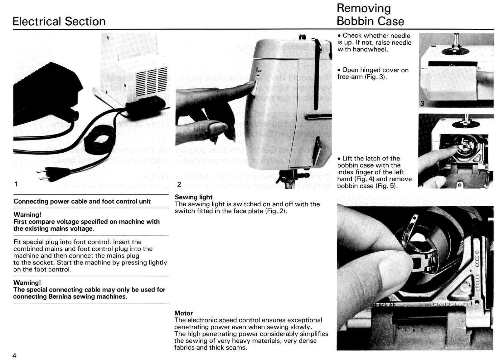 BERNINA 801 SPORT Sewing Machine User Instruction Manual, Tough Wire Bound
