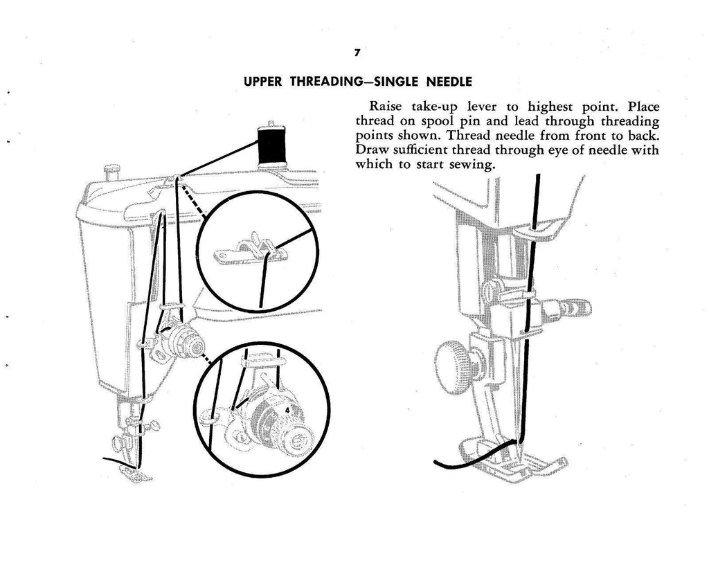 Singer 403 Special Slant O Matic Sewing Machine Instructions Manual - WIRE BOUND