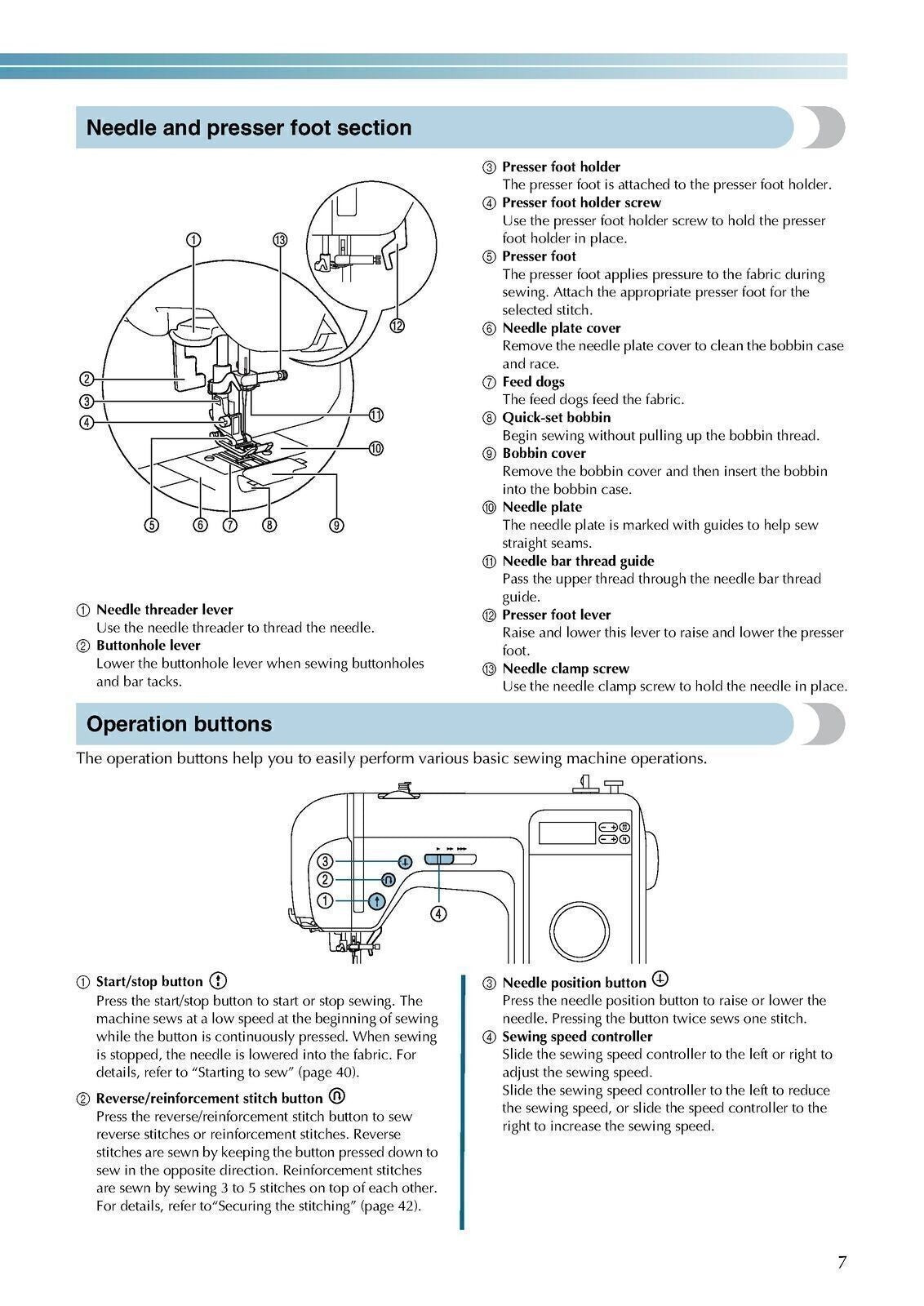 BABY LOCK BL40A Sewing Machine User Manual Owners Instructions - WIRE BINDING