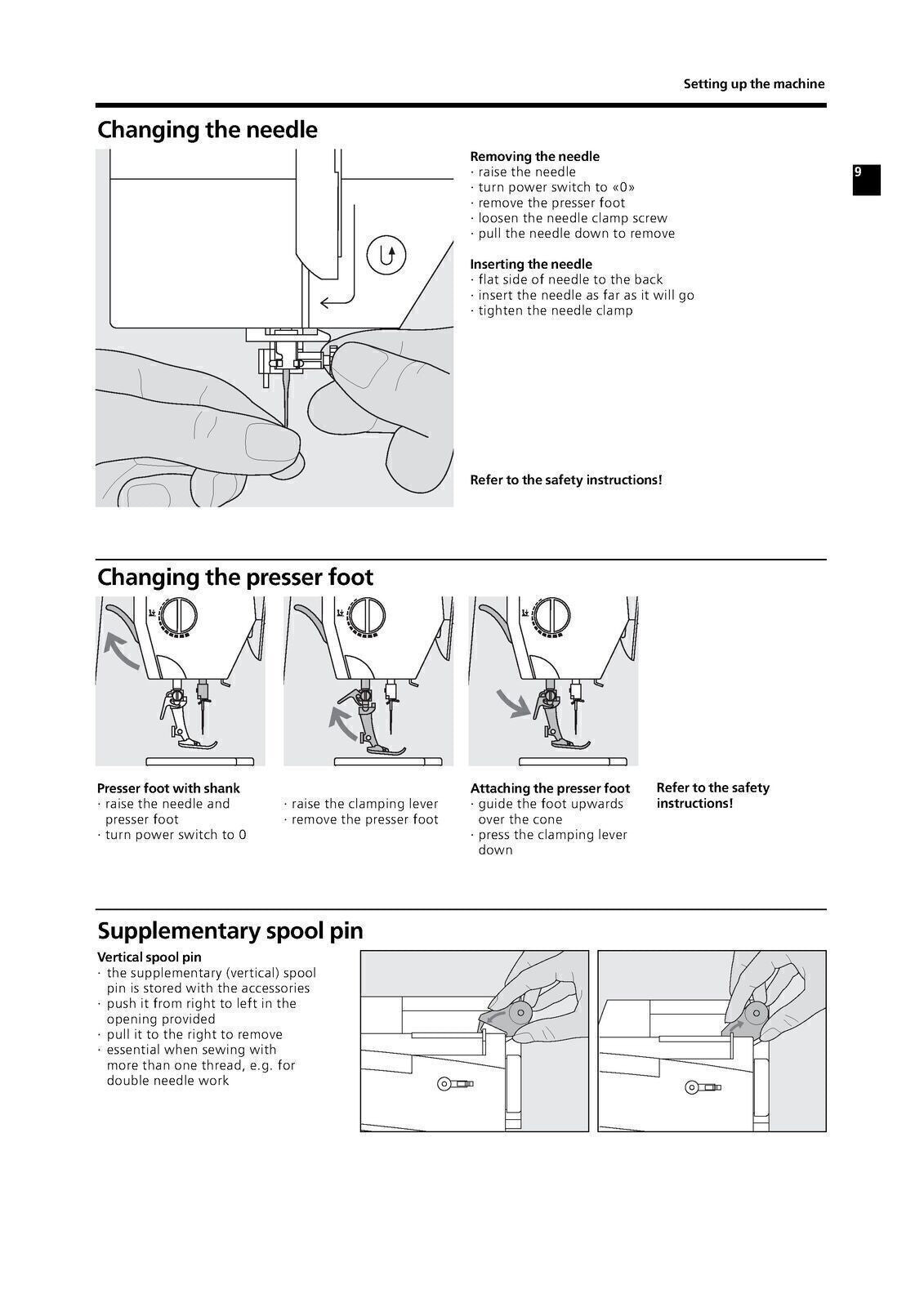 BERNINA VIRTUOSA 153 QE 163 User Manual Operation Guide - COVERS & WIRE BINDING