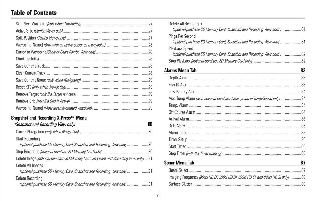 Humminbird 959ci HD 999ci HD 800 Series 900 Series Owners Manual Instructions