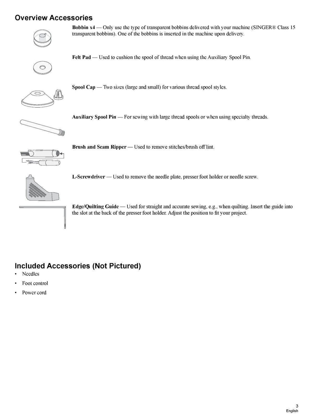 SINGER ME457 Sewing Machine User Manual Operation Guide [DURABLE WIRE BINDING]