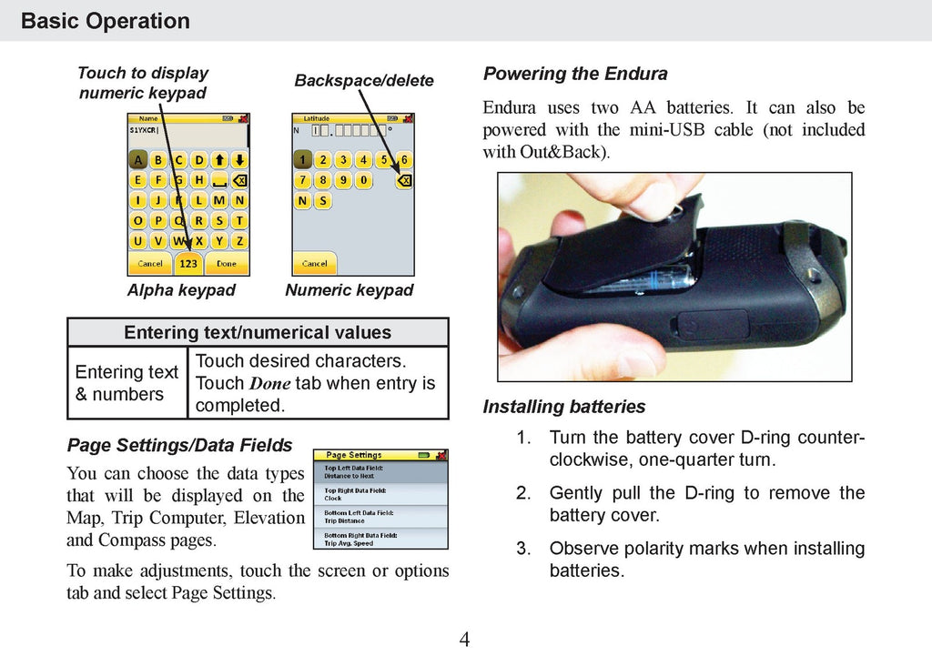 LOWRANCE Endura Operation Manual for Siera Safari Out&Back - WIRE BOUND - COVERS