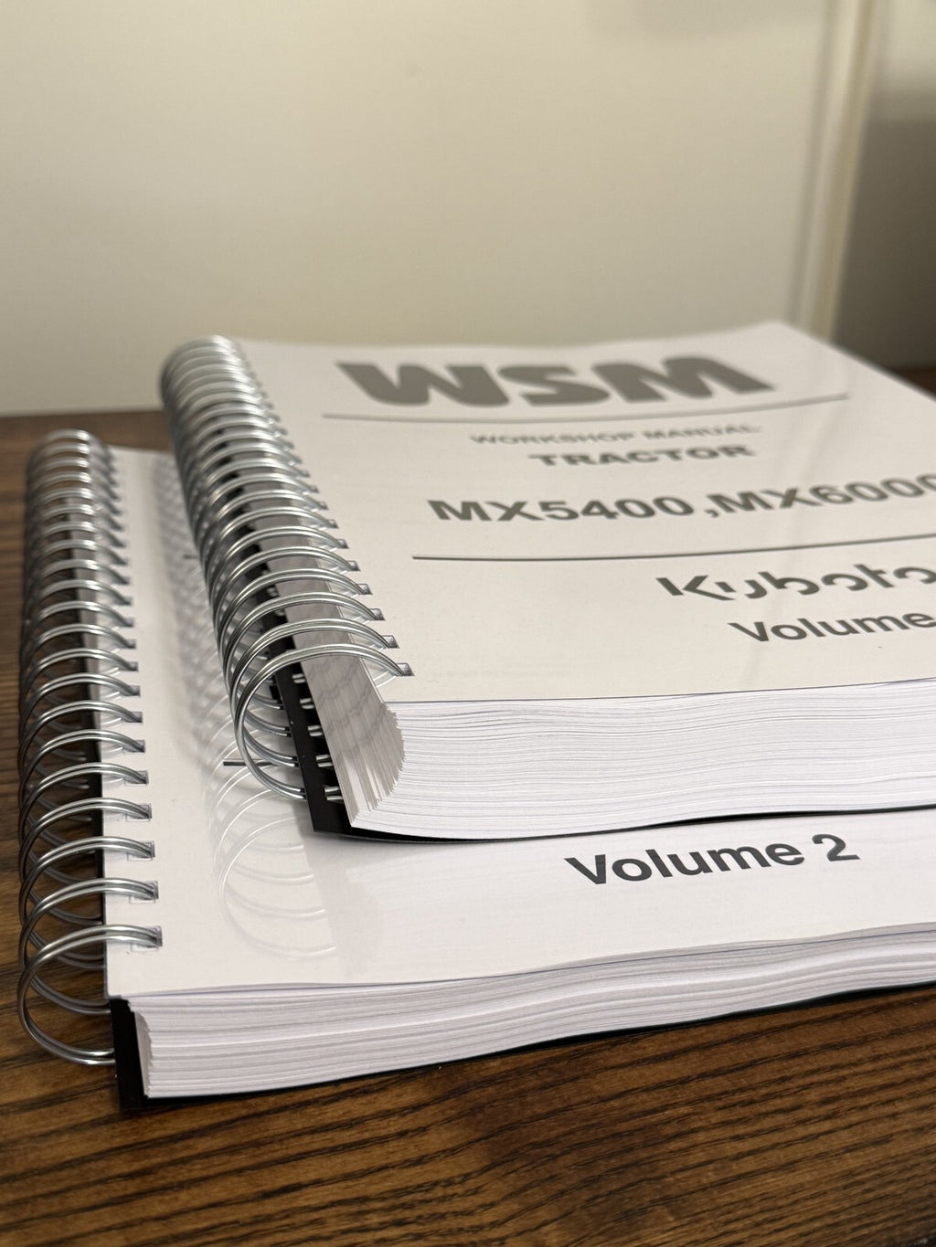 KUBOTA MX5400 MX6000 WORKSHOP MANUAL WSM - WIRE BOUND, COVERS, XL FOLDOUT PAGES!