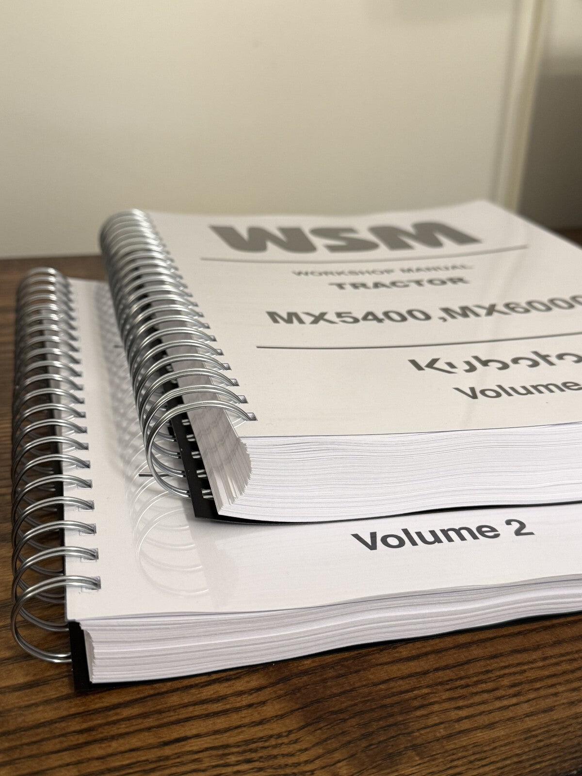 KUBOTA MX5400 MX6000 WORKSHOP MANUAL WSM - WIRE BOUND, COVERS, XL FOLDOUT PAGES!