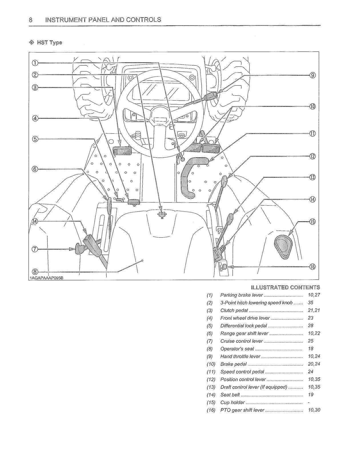 KUBOTA L2800 L3400 OPERATORS MANUAL - STEEL WIRE BOUND - PROTECTIVE COVERS