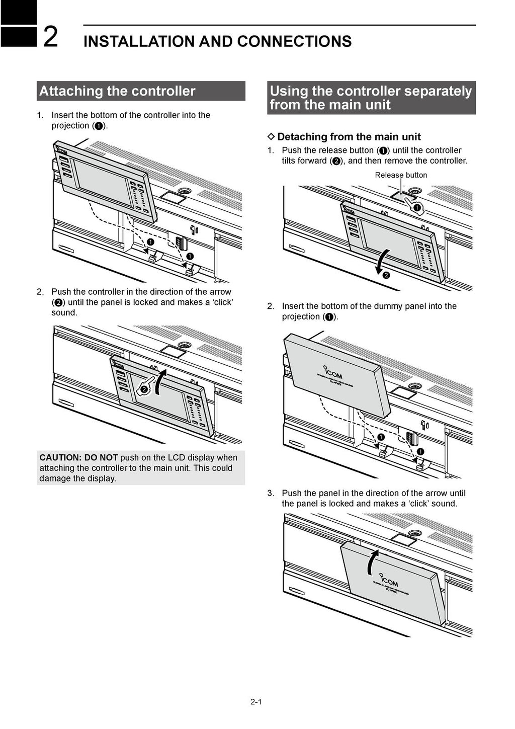 ICOM IC-PW2 Amplifier Instruction Manual - STEEL WIRE BOUND - PROTECTIVE COVERS