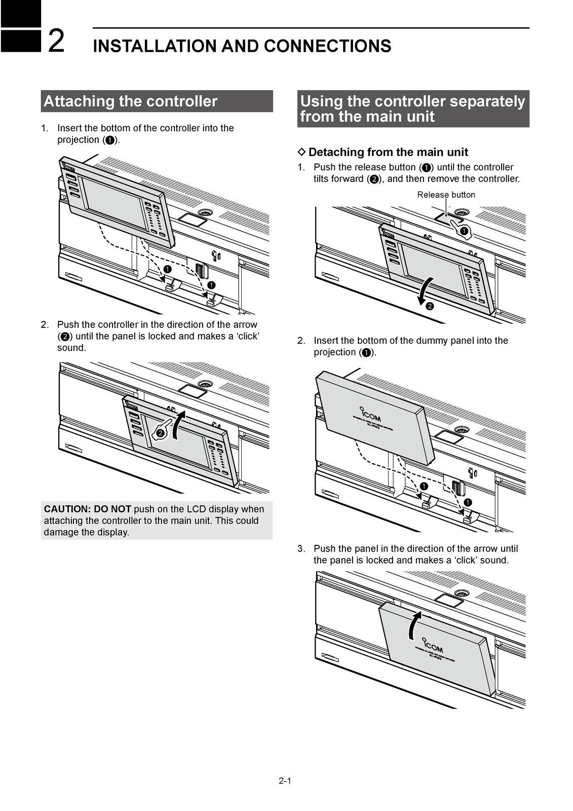 ICOM IC-PW2 Amplifier Instruction Manual - STEEL WIRE BOUND - PROTECTIVE COVERS
