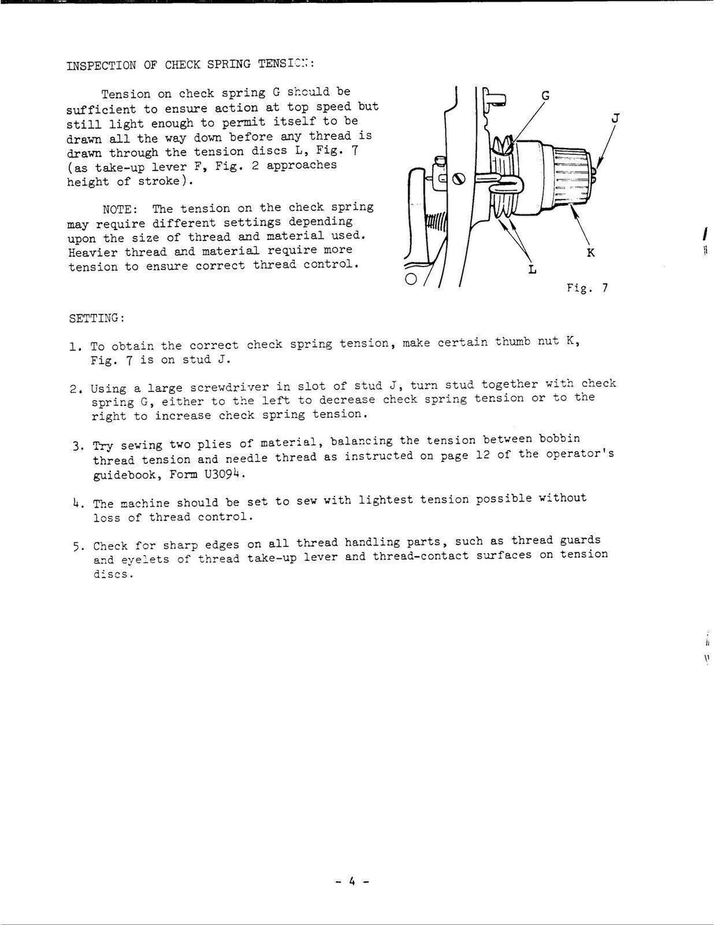 SINGER 188U31-33-35 Sewing Machine User Manual Guide [DURABLE WIRE BINDING]