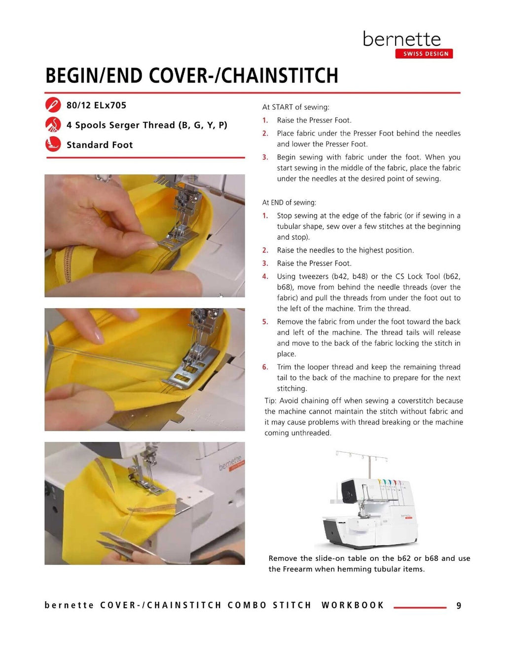 BERNINA Bernette Mastery Workbook 2 Coverstitch Chainstitch Combo - WIRE BOUND