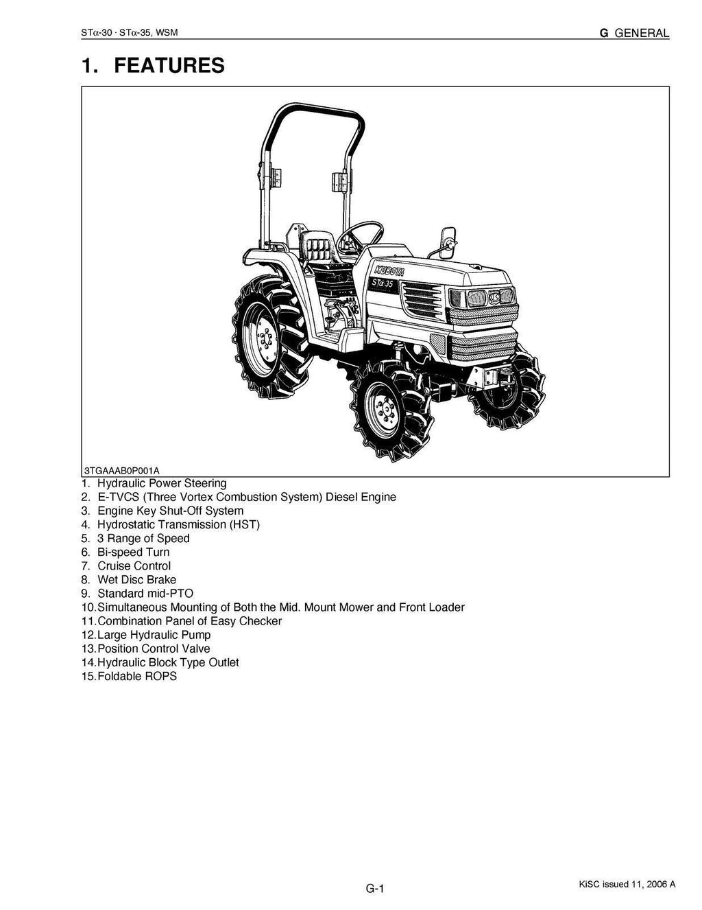KUBOTA STa-30 STa-35 ST_-30 ST_-35 WORKSHOP MANUAL - WIRE BOUND - TOUGH COVERS