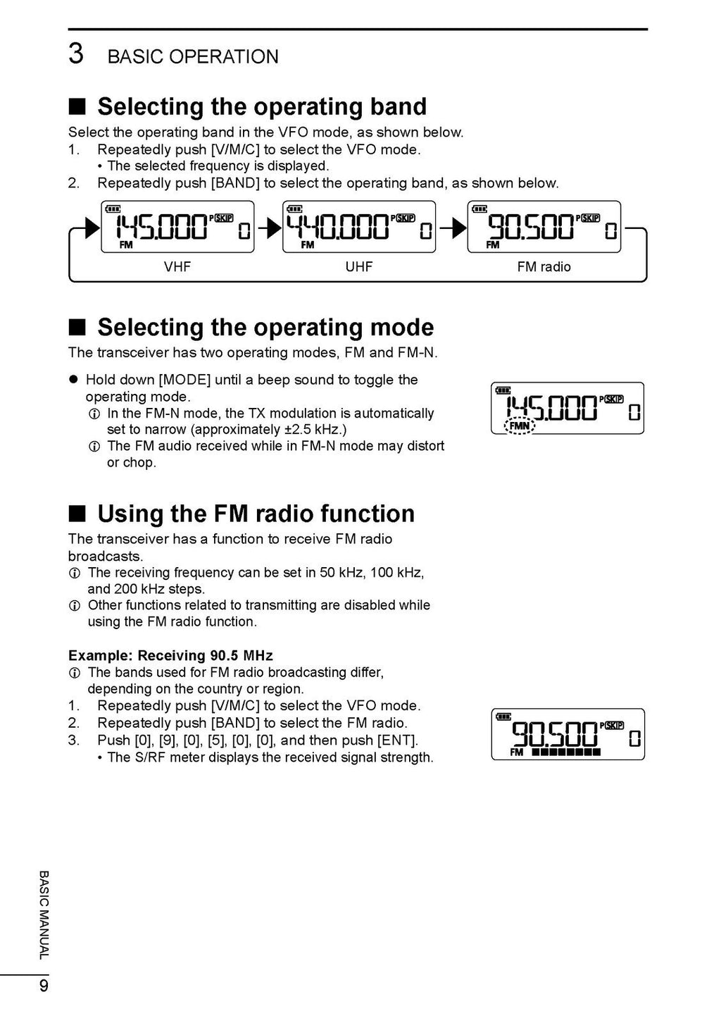 ICOM IC-T10 TRANSCEIVER BASIC MANUAL - STEEL WIRE BOUND - PROTECTIVE COVERS