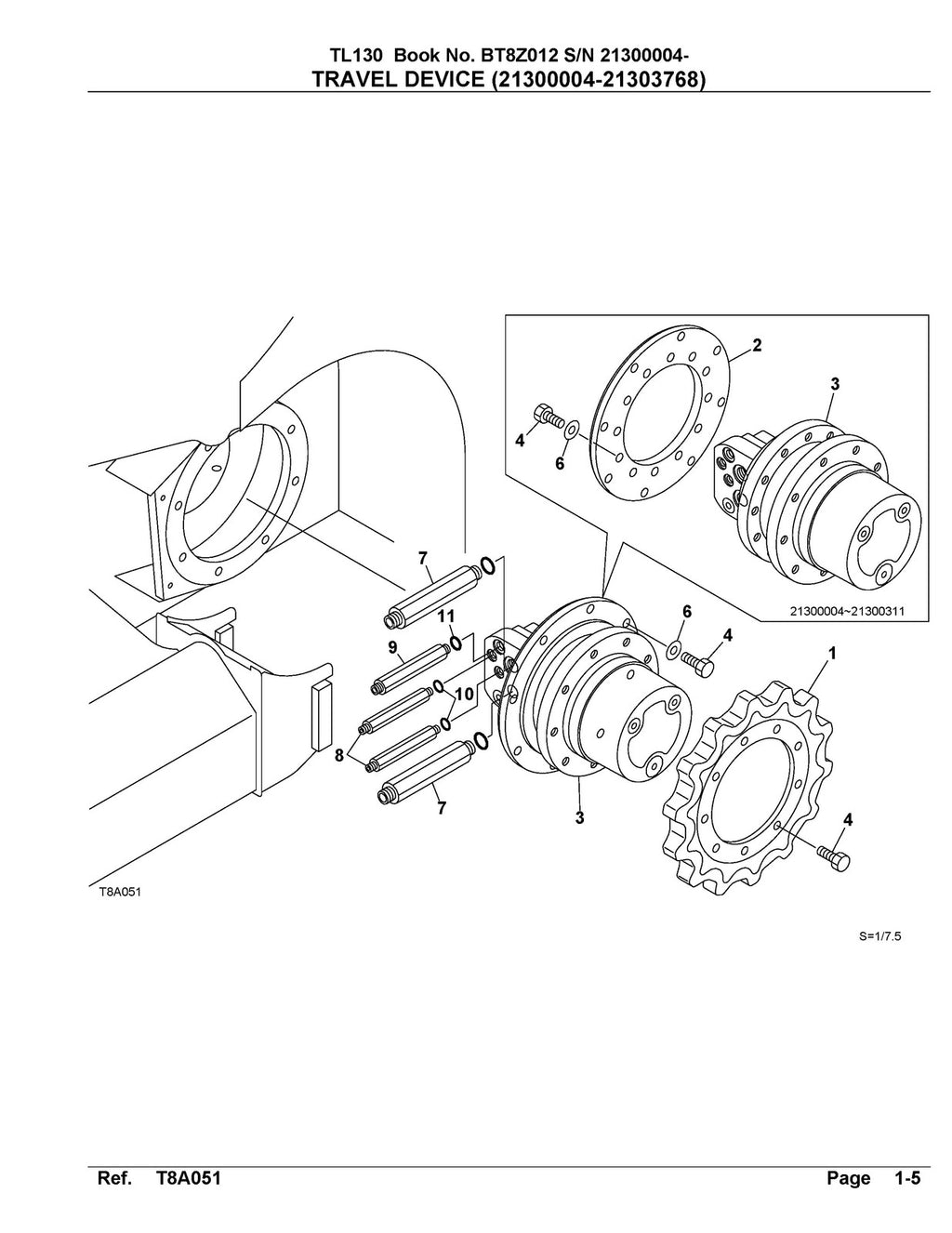 TAKEUCHI TL130 ILLUSTRATED PARTS LIST MANUAL - WIRE BOUND - TOUGH COVERS