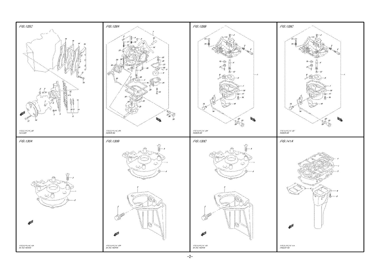 SUZUKI DT25 DF30 OUTBOARD PARTS CATALOGUE MANUAL - WIRE BOUND - THICK COVERS