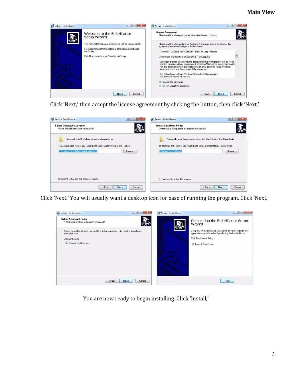 Embrilliance Essentials User Guide for Windows Instructions Manual Full COLOR