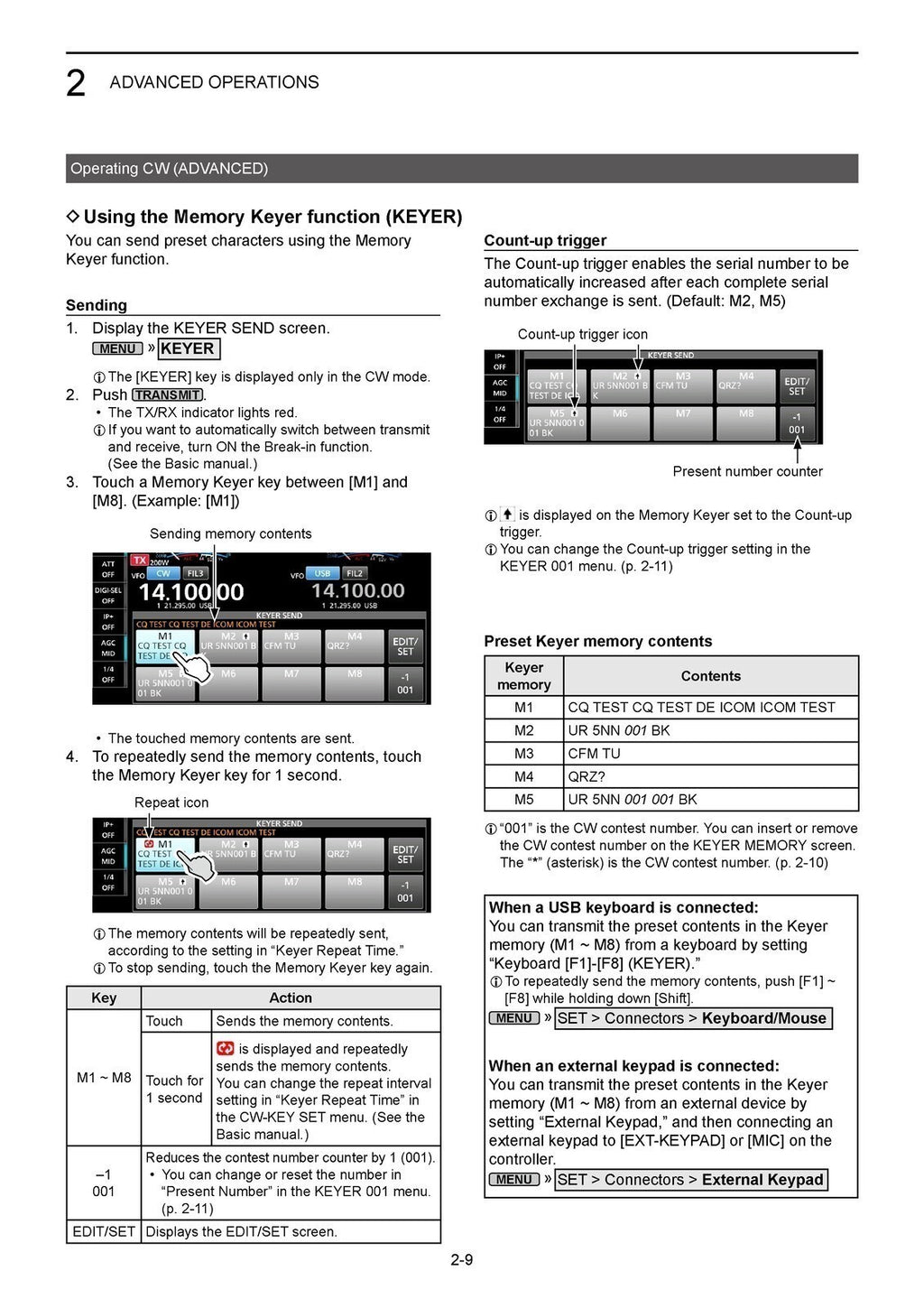 ICOM Transceiver 7760 Advanced Manual 116pg COLOR, WIRE BOUND, PROTECTIVE COVERS