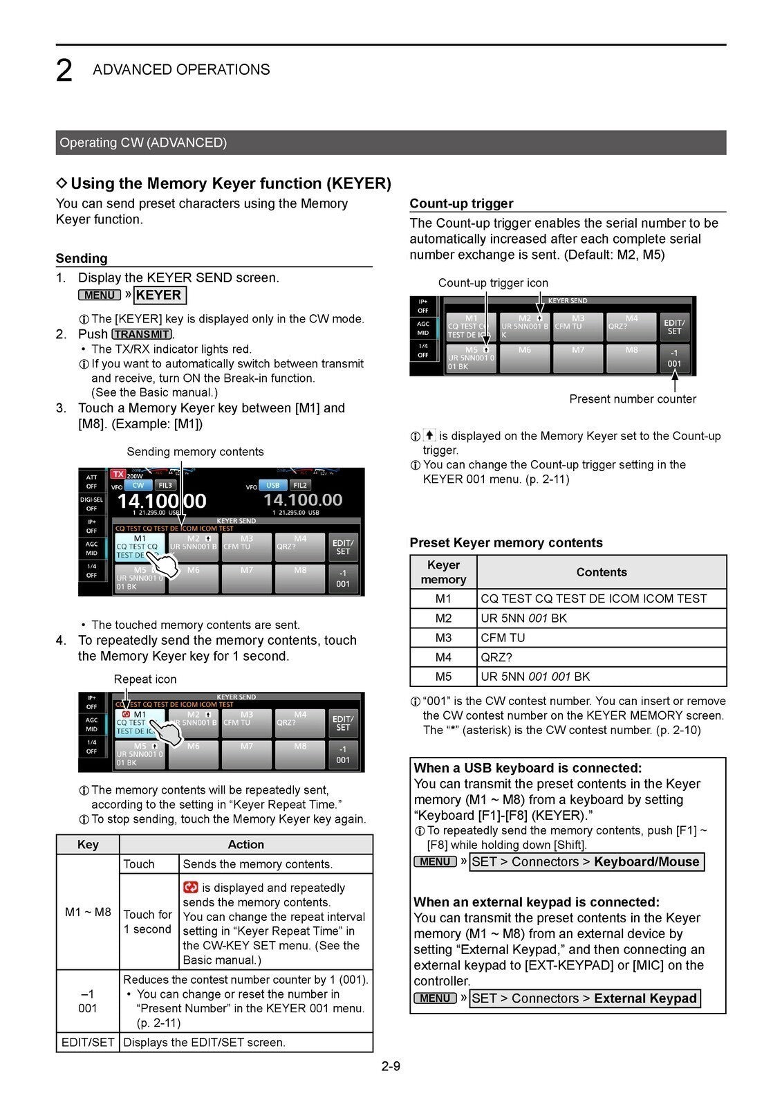 ICOM Transceiver 7760 Advanced Manual 116pg COLOR, WIRE BOUND, PROTECTIVE COVERS