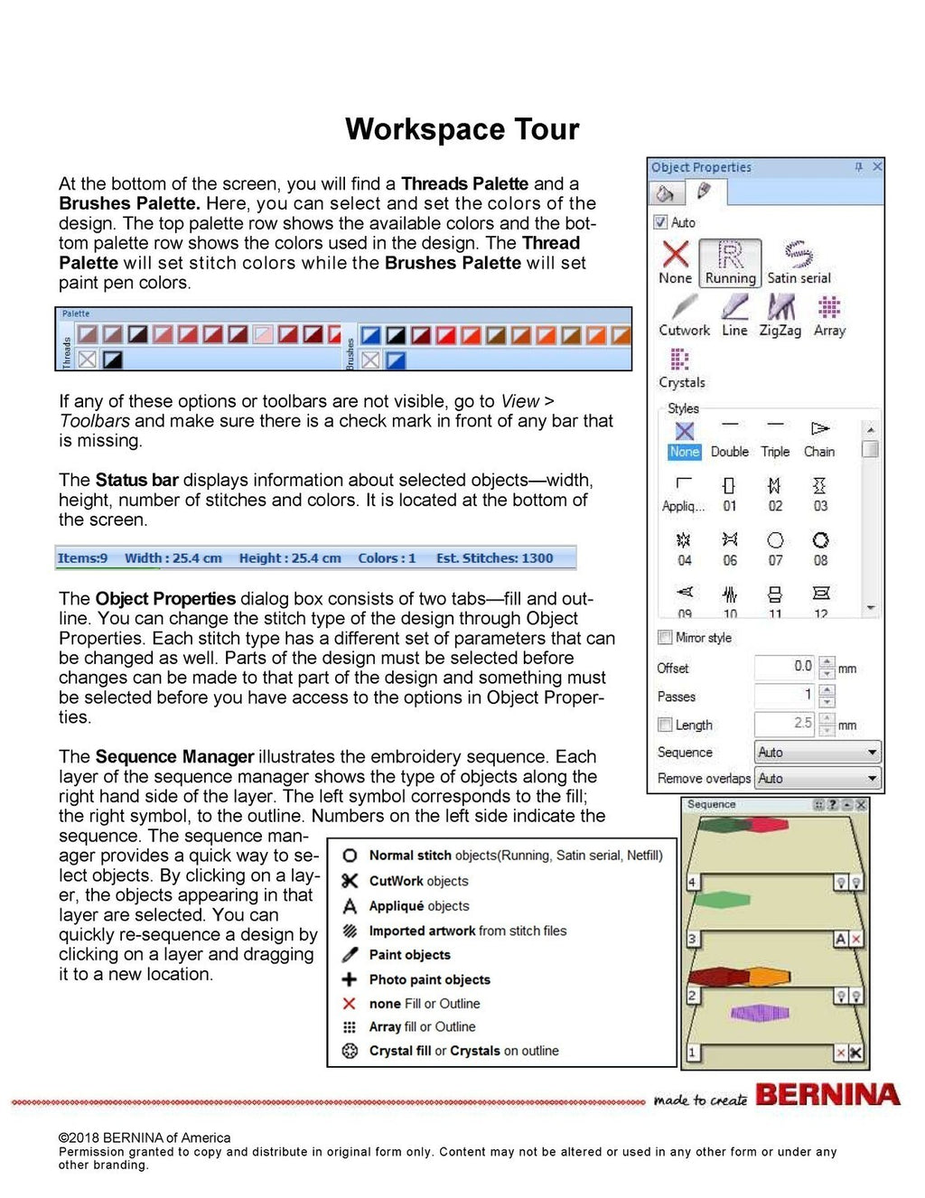 BERNINA DesignWorks Software Workbook 1 Basics - Steel Wire Bound, Tough Covers