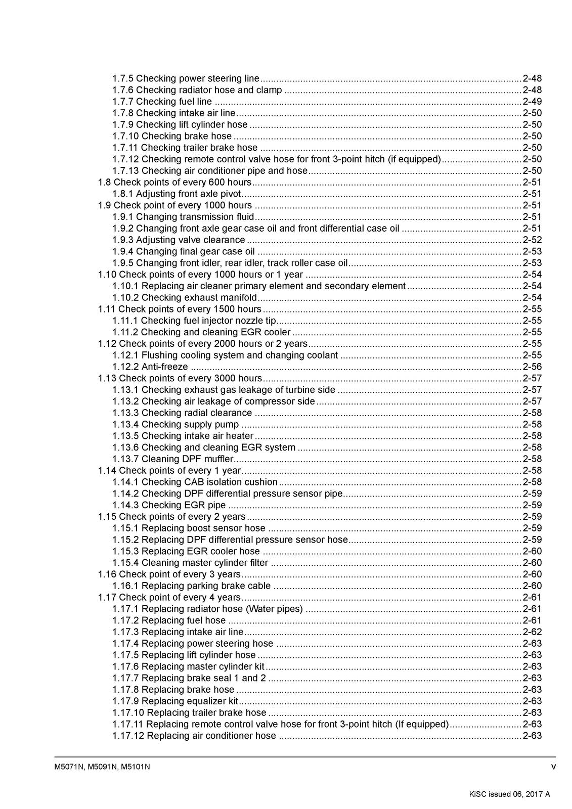 KUBOTA M5071N M5091N M5101N WORKSHOP MANUAL - WIRE BOUND & TOUGH COVERS