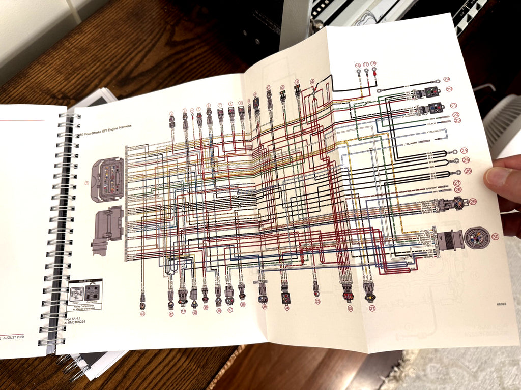 MERCURY 150 SEAPRO 150 PRO XS FOURSTROKE SERVICE MANUAL, BOUND, COVERS, FOLDOUTS