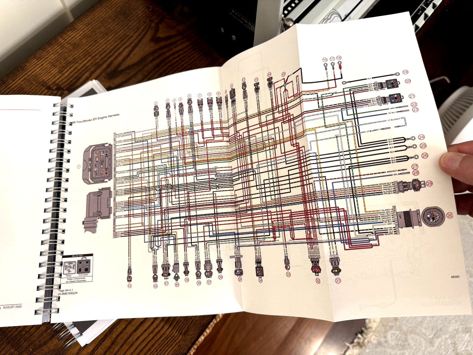 MERCURY 150 SEAPRO 150 PRO XS FOURSTROKE SERVICE MANUAL, BOUND, COVERS, FOLDOUTS