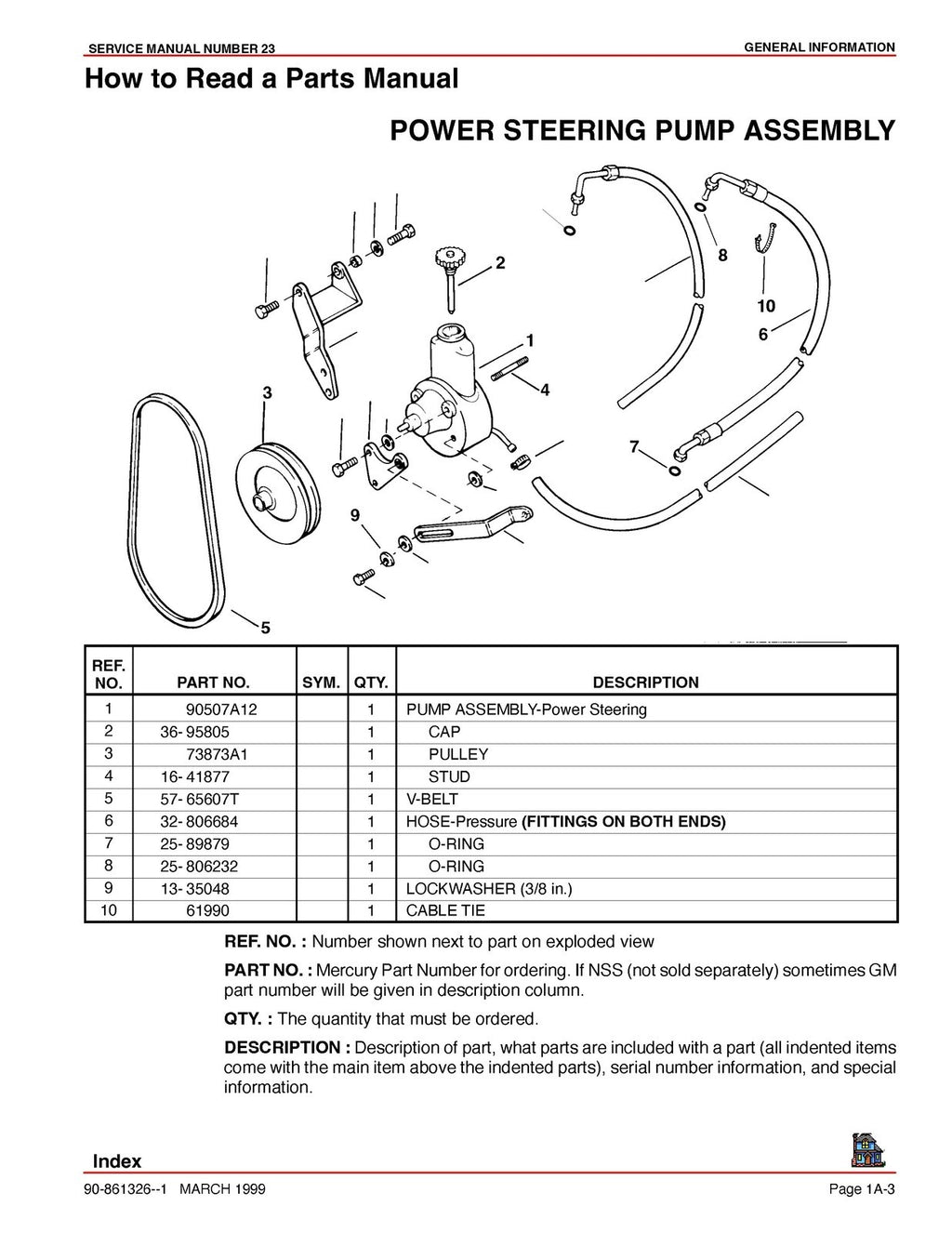 MERCURY MerCruiser Service Manual No. 23 Marine Engines - WIRE BOUND - COVERS