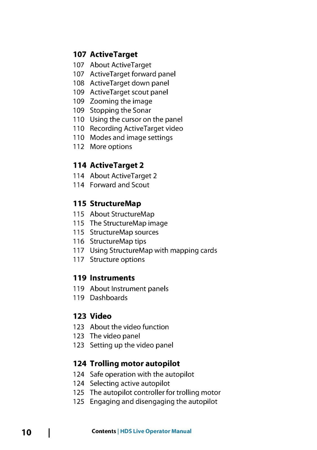 LOWRANCE HDS LIVE Fish Finder User Manual Operation Guide WIRE BOUND, FULL COLOR