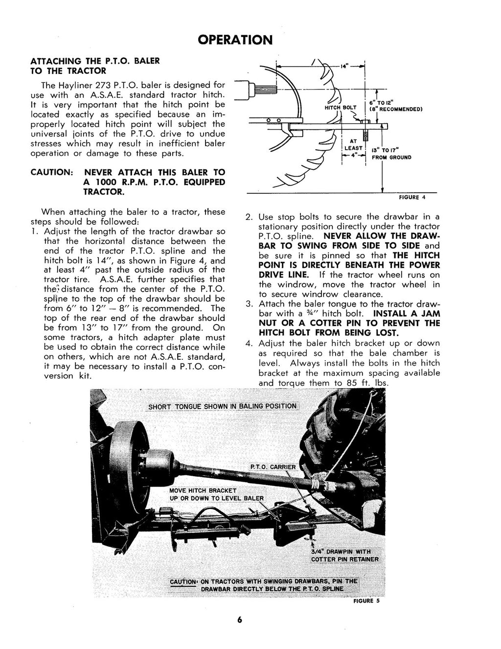NEW HOLLAND Hayliner 273 Owners Manual - STEEL WIRE BOUND - TOUGH COVERS