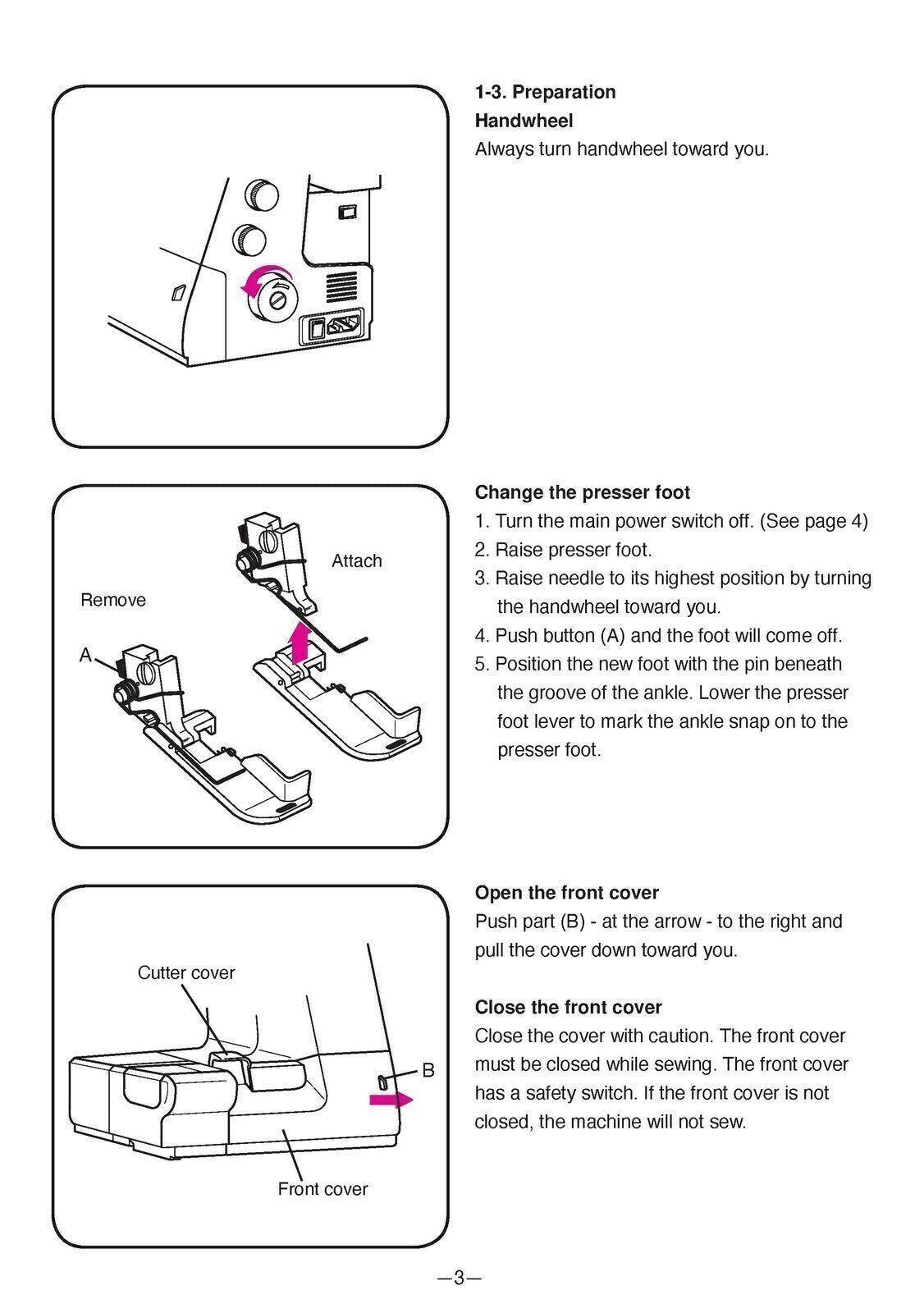 HUSQVARNA VIKING HUSKYLOCK 905 910 Sewing Machine User Owners Instruction Manual