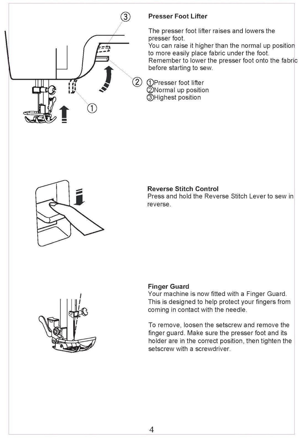 SINGER M1000 M1005 Sewing Machine User Manual Instructions for Use
