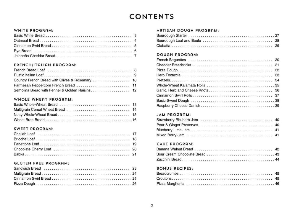 CUISINART CBK-110 Compact Bread Maker User Manual Guide PLUS 46 pg Recipes Book!