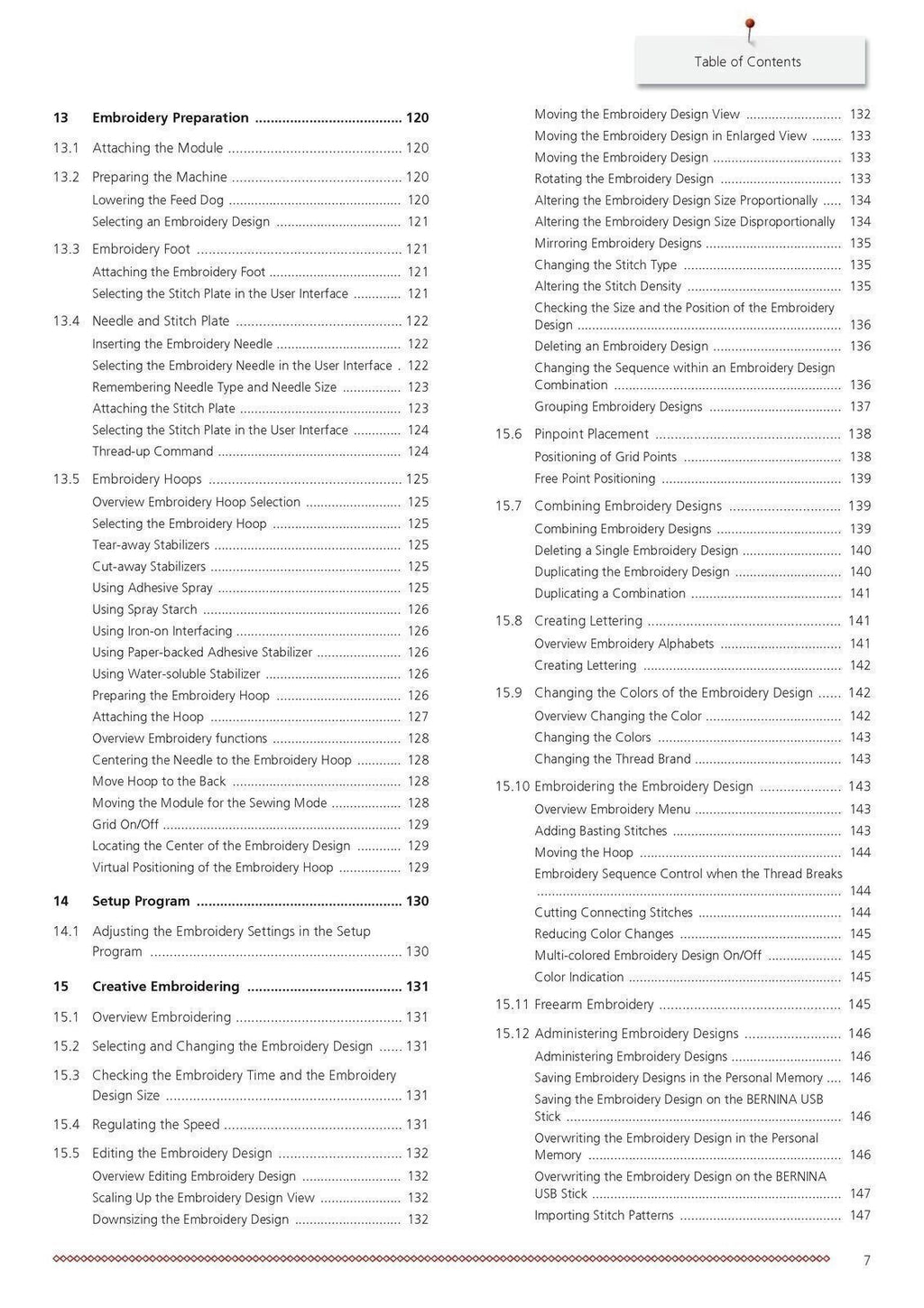 BERNINA 735 User Manual - 200 Color Pages - Protective Covers - Tough Wire Bound