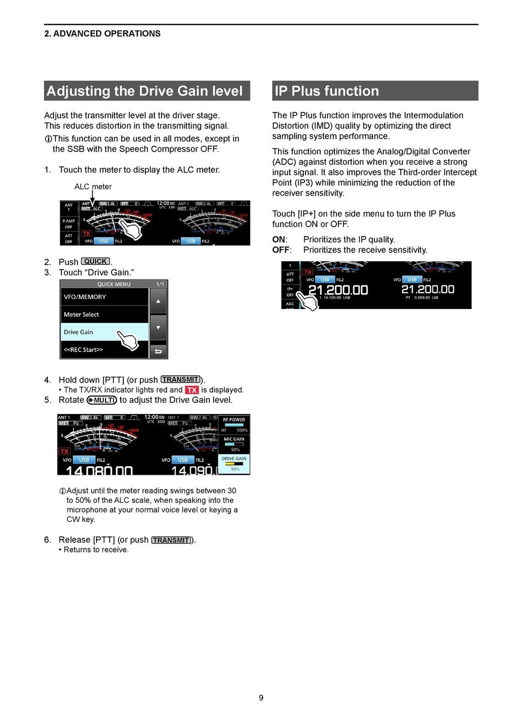 ICOM IC-7610 Transceiver Advanced Manual v. Jun 2024 - COLOR, WIRE BOUND, COVERS