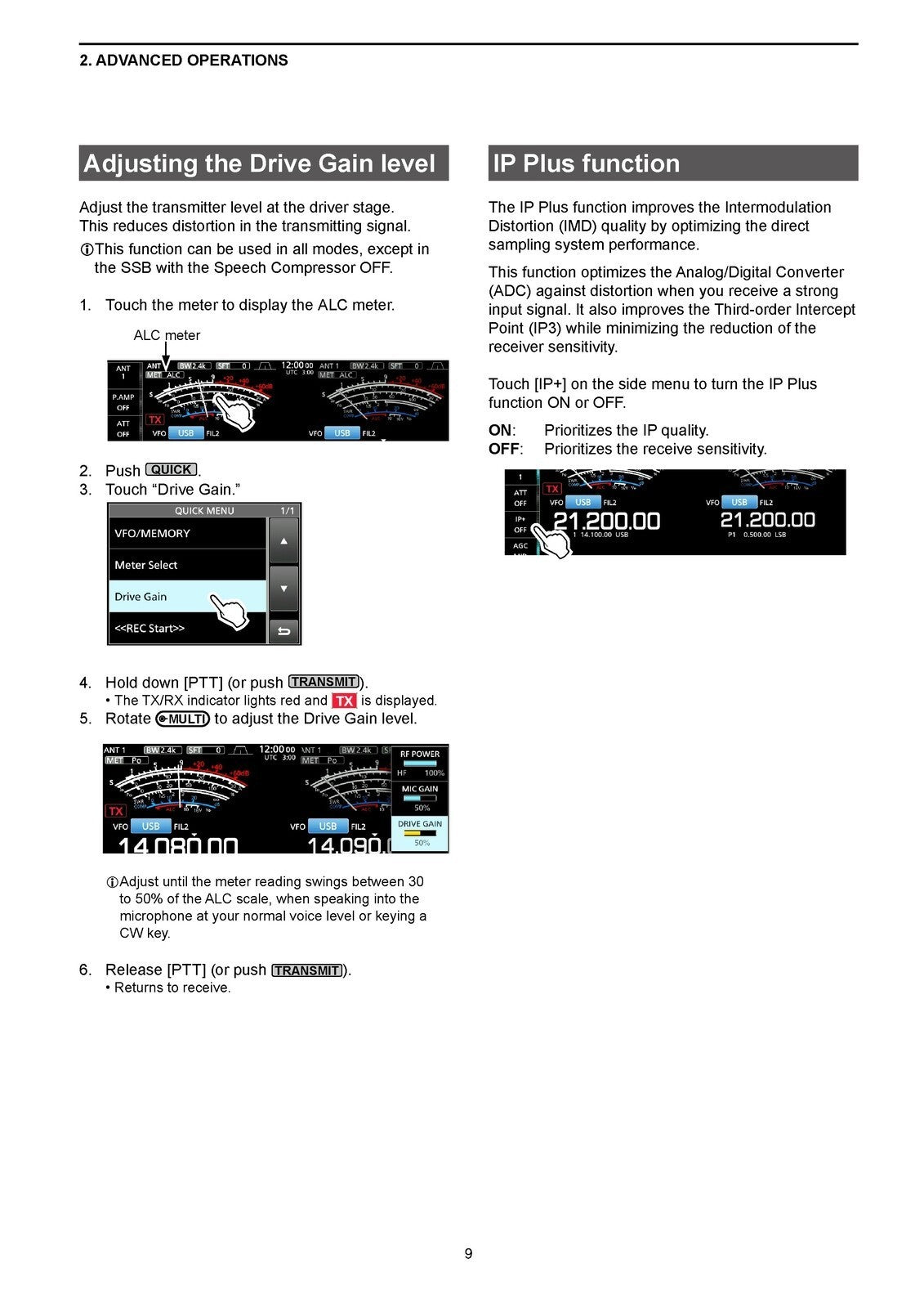 ICOM IC-7610 Transceiver Advanced Manual v. Jun 2024 - COLOR, WIRE BOUND, COVERS