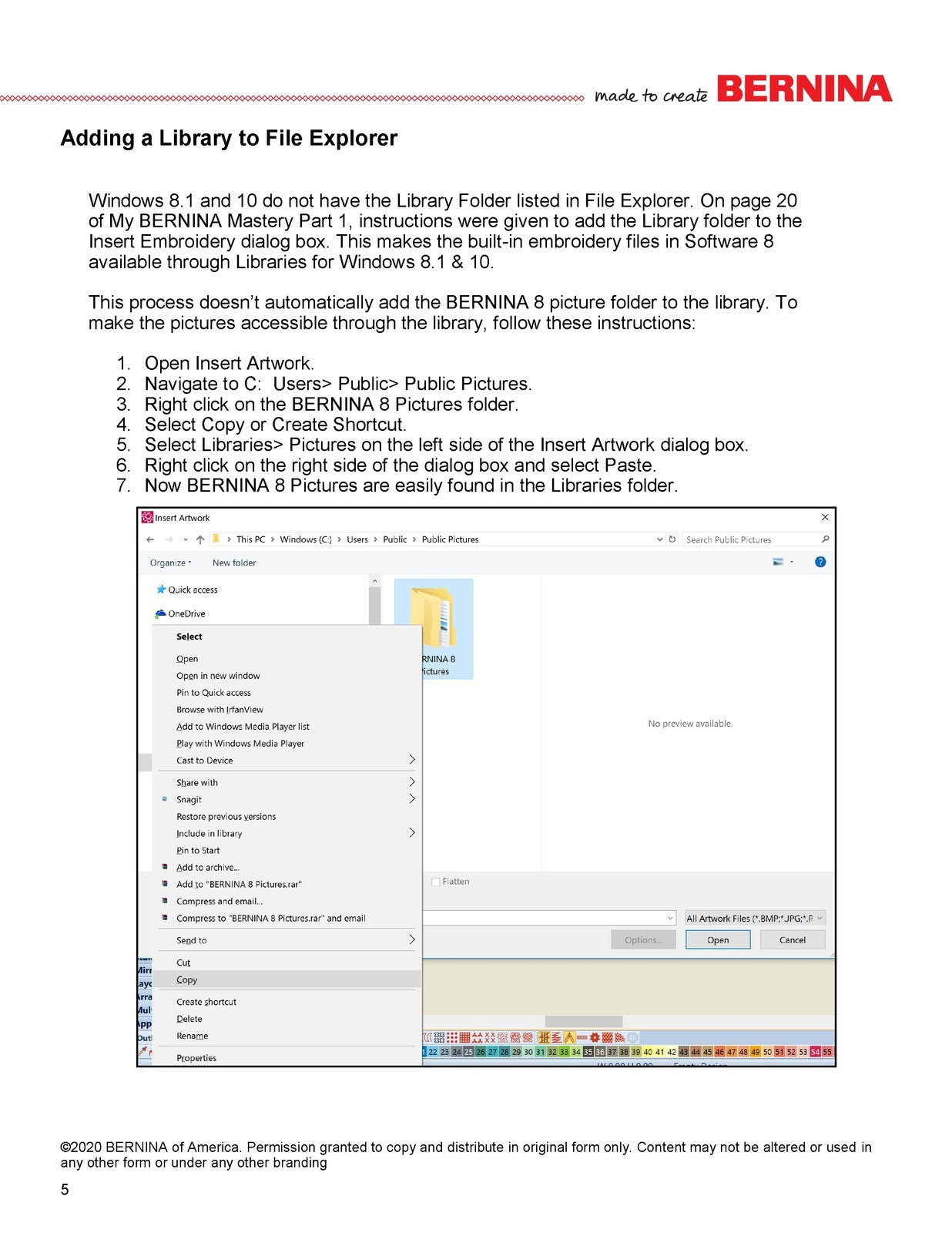 BERNINA Embroidery Software 8.2 WORKBOOK 2 AUTOMATIC DIGITIZING WIRE BOUND COVER