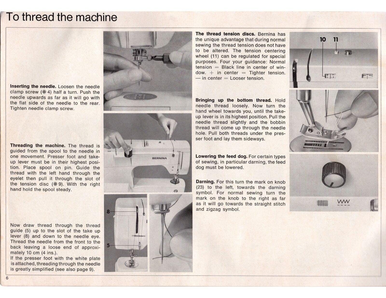 BERNINA 830 Record 831 Sewing Machine COLOR User Manual - WIRE BOUND - COVERS