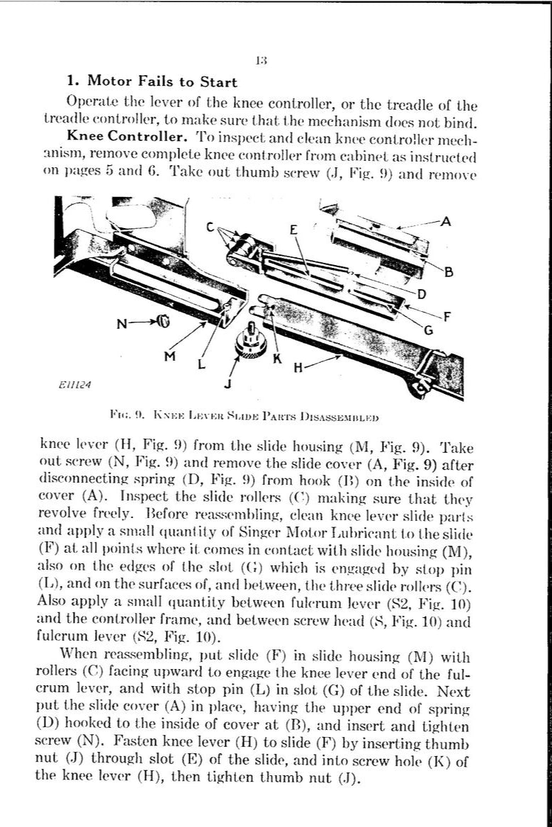 SINGER 15-91 Sewing Machine Service Adjusters Manual NOT User Manual, Wire Bound